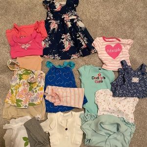 Lot of 9 month old baby girl clothes